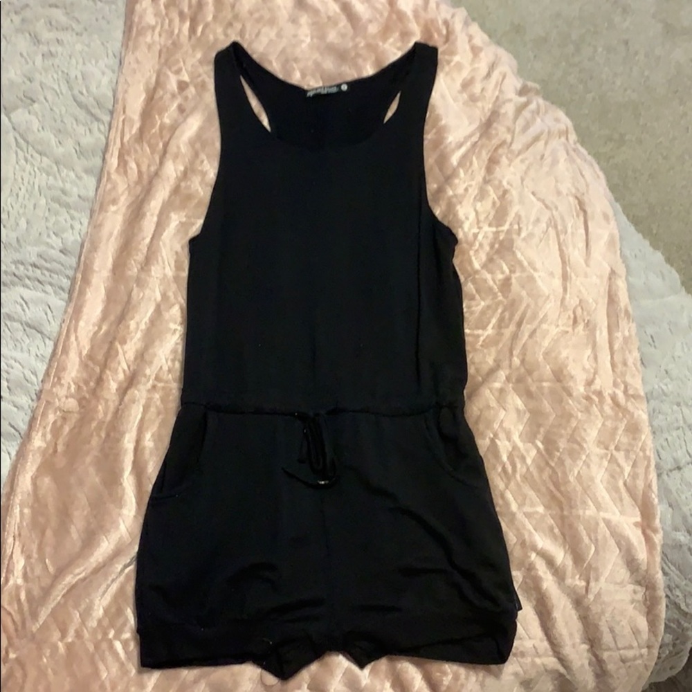 All black Sugar and Bruno Romper